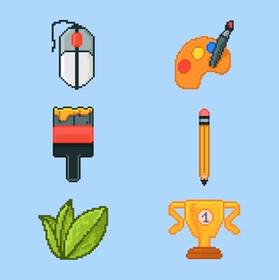 创意工具与奖励图标集合