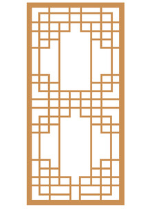 中式古典木质窗棂图案