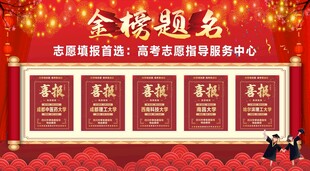 金榜题名展示墙