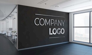 公司墙面logo