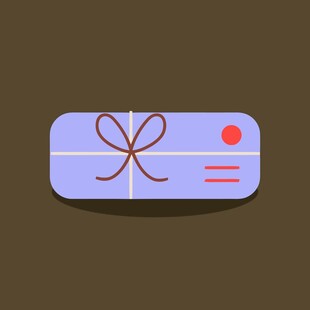 紫色礼品盒图标设计