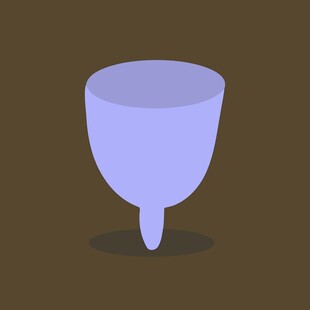 紫色月经杯
