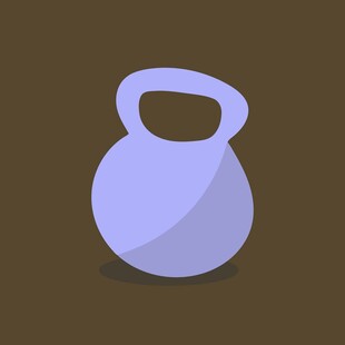 紫色壶铃图标