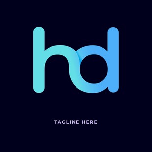 简约hd标志设计