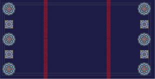 深蓝底色几何图案装饰背景