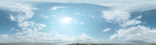 蓝天白云下的晴朗天空