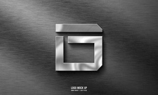 金属logo样机