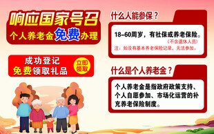 养老金海报