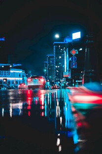 城市街道光影