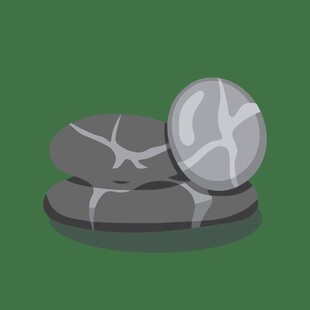 堆叠的灰色石头