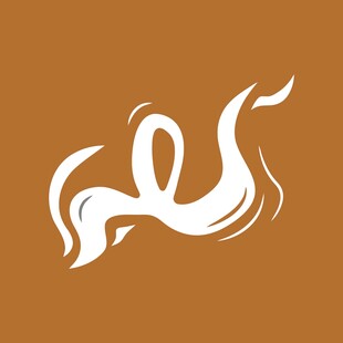 抽象白色飘带图案设计