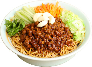 美味肉酱拌面诱人呈现