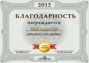 2012年荣誉证书展示