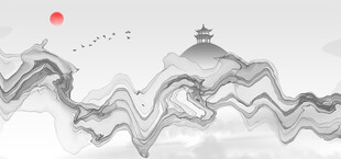 中国风山水图