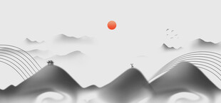 中国风山水图