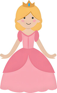 可爱粉色公主形象