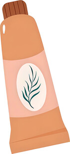 植物图案颜料管