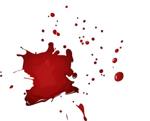 红色墨渍飞溅效果