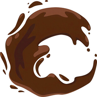 巧克力飞溅图案