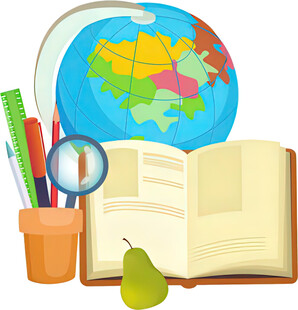 环球学习场景与文具元素