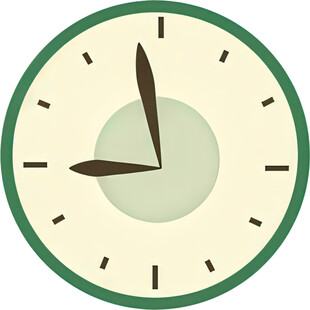 简约圆形时钟图标