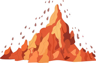 喷发的火山