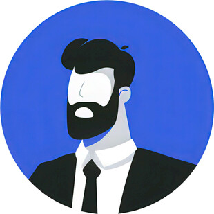 商务男士头像插画