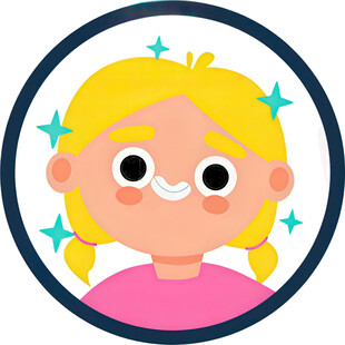 可爱扎辫女孩头像