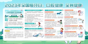 2024年全国爱牙日宣传栏