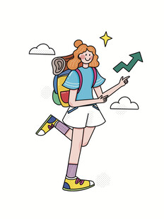 活力少女开启户外探险之旅