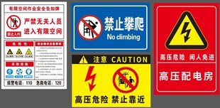 有限空间禁止攀爬高压危险配电房
