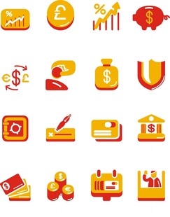 矢量金融钱币图标