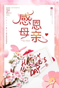 感恩母亲节宣传海报