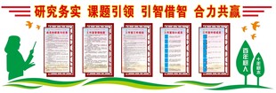 学校教研室文化墙