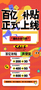 百亿补贴正式上线海报