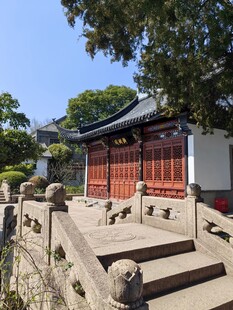 中式古建石桥景致