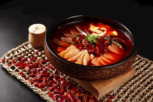 美味红油火锅食材丰富