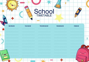 学校主题空白手抄报模板
