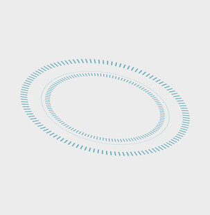 浅蓝色椭圆虚线边框图案