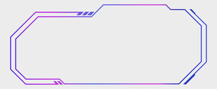 渐变线条边框图形