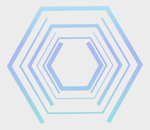 六边形渐变线条几何图案