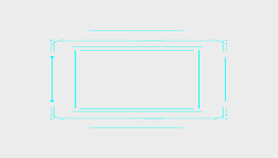 简约线条矩形框图形设计
