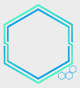 六边形边框图案设计元素