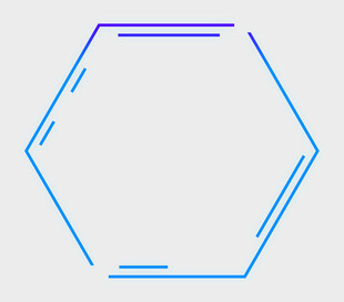 六边形线条轮廓图形