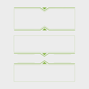绿色简约边框装饰图案