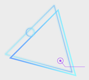 渐变线条三角形几何图形