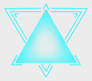 蓝色渐变三角几何图形