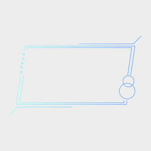 简约渐变线条边框设计元素