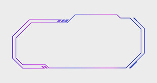 渐变线条边框图形