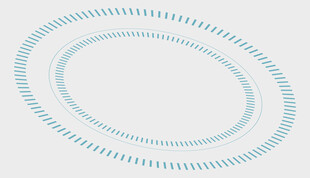 浅蓝色环形虚线图案